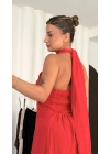 Jessica Salaş Elbise - Kırmızı