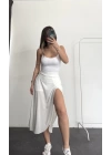 Jotem Şortlu Etek-Beyaz