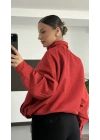 Joyce Desenli Ceket - Kırmızı