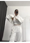 Julia Üçlü Basic Takım - Beyaz
