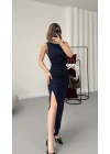 Kaisa Drapeli Elbise - Lacivert