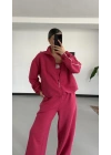 Kapitone 3lü Takım - Pembe