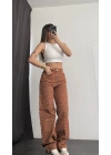 Katy Leopar Desen Baggy Jean - Kiremit