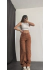 Katy Leopar Desen Baggy Jean - Kiremit