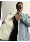 Kenedy Kürklü Kot Ceket