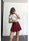 Kiti Şort Etek - Bordo
