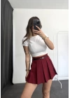 Kiti Şort Etek - Bordo