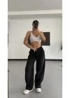 Kylie Barrel Fit Jean - Füme