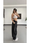Kylie Barrel Fit Jean - Füme