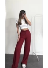 Lala Bürümcük Pantolon - Bordo