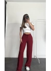 Lala Bürümcük Pantolon - Bordo