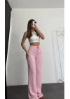 Lala Bürümcük Pantolon - Pembe