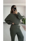 Lavinia Beli İpli Takım - Haki