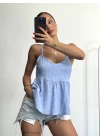 Layla Askılı Bluz - Lila