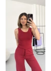 Lena Basic Takım - Kırmızı