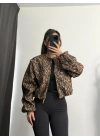 Leopar Bomber Ceket