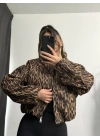Leopar Bomber Ceket
