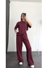 Lia Modal Takım - Bordo