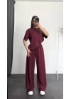Lia Modal Takım - Bordo