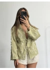 Lilia Keten Ceket - Haki