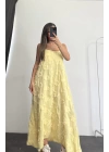 Lilia Keten Elbise - Sarı