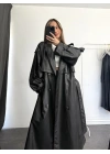 Lilian Deri Trençkot - Siyah