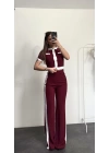 Lily Garnili Takım - Bordo