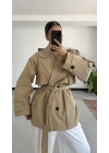 Lindia Kısa Trençkot - Bej