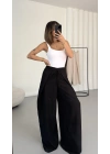Livia Bağcıklı Pantolon - Siyah