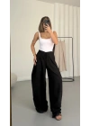 Livia Bağcıklı Pantolon - Siyah