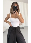 Livia Bağcıklı Pantolon - Siyah