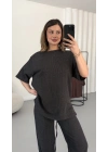 Liz Gofre Takım - Antrasit