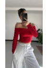 Lonica Madonna Crop - Kırmızı