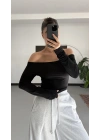 Lonica Madonna Crop - Siyah