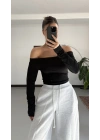 Lonica Madonna Crop - Siyah
