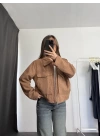 Lora Bukle Ceket - Kahve