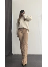 Lucia Klasik İspanyol Pantolon - Camel