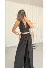Luna Crop Takım - Siyah