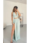 Luna Crop Takım - Su Yeşili