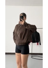 Maisy Pileli Ceket - Kahve