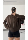 Maisy Pileli Ceket - Kahve
