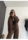 Margela Cep Detay Takım - Kahve