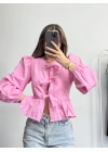 Maria Fiyonklu Gömlek - Pembe