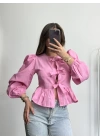 Maria Fiyonklu Gömlek - Pembe