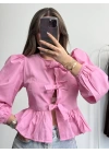Maria Fiyonklu Gömlek - Pembe