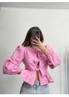Maria Fiyonklu Gömlek - Pembe