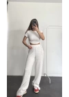 Mary Crop Takım - Beyaz