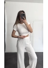 Mary Crop Takım - Beyaz