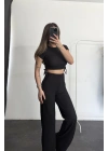 Mary Crop Takım - Siyah