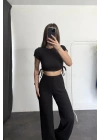 Mary Crop Takım - Siyah